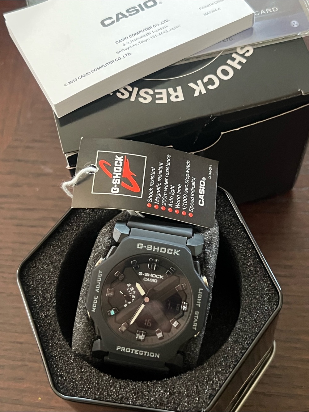 Casio G-Shock Black Mens Resin Sport Watch